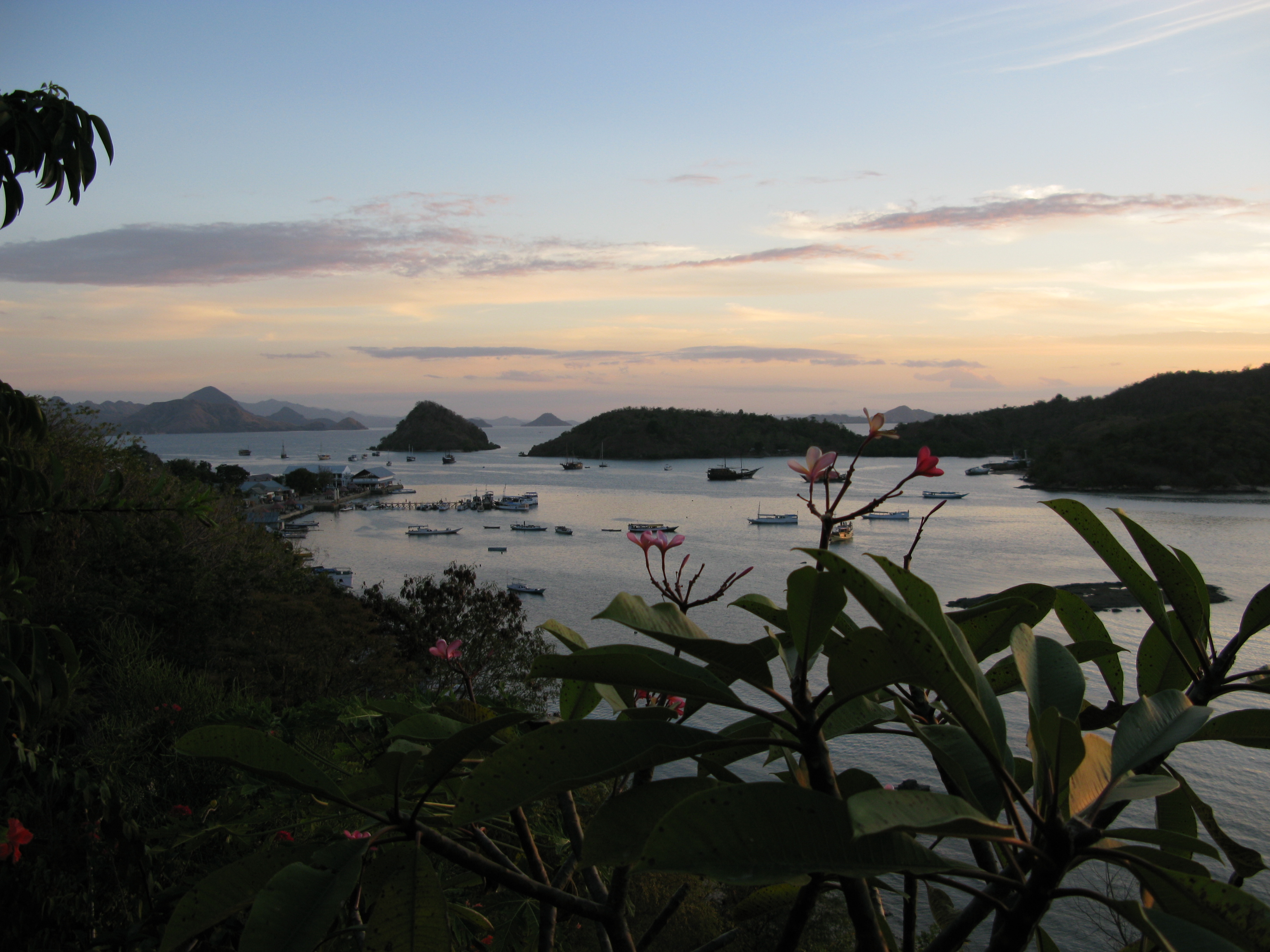 Phinisi boats moored at Labuan Bajo harbour