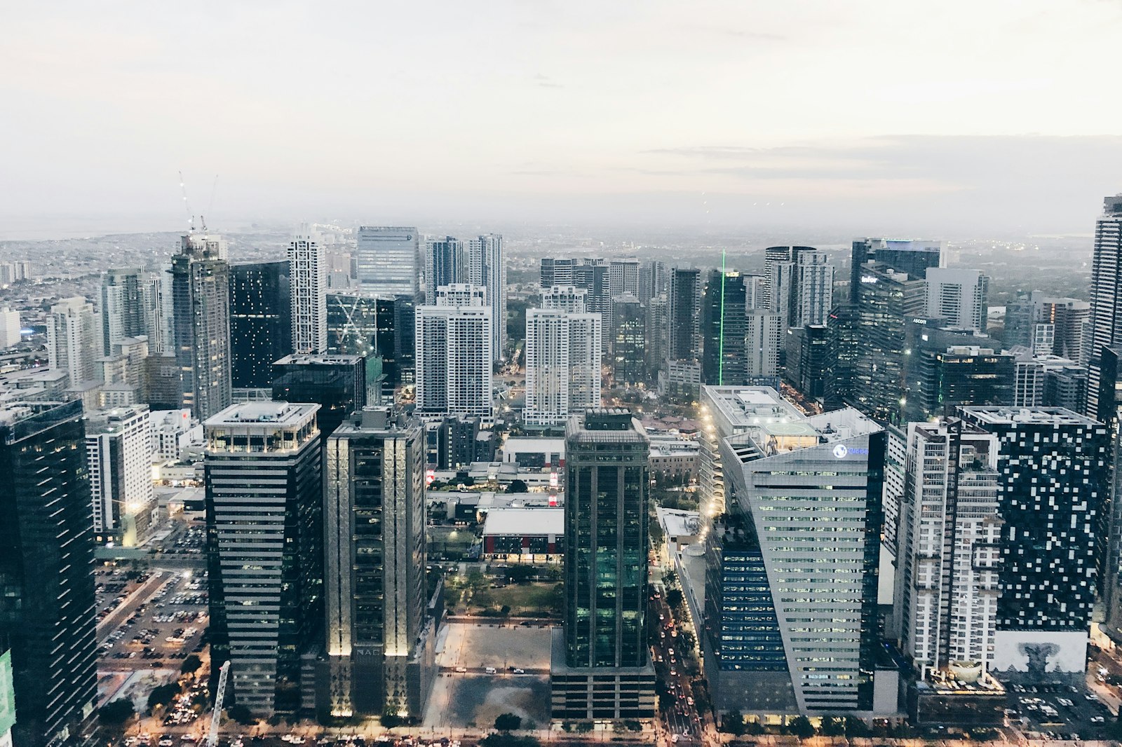 Aerial view of BGC skyline at daytime