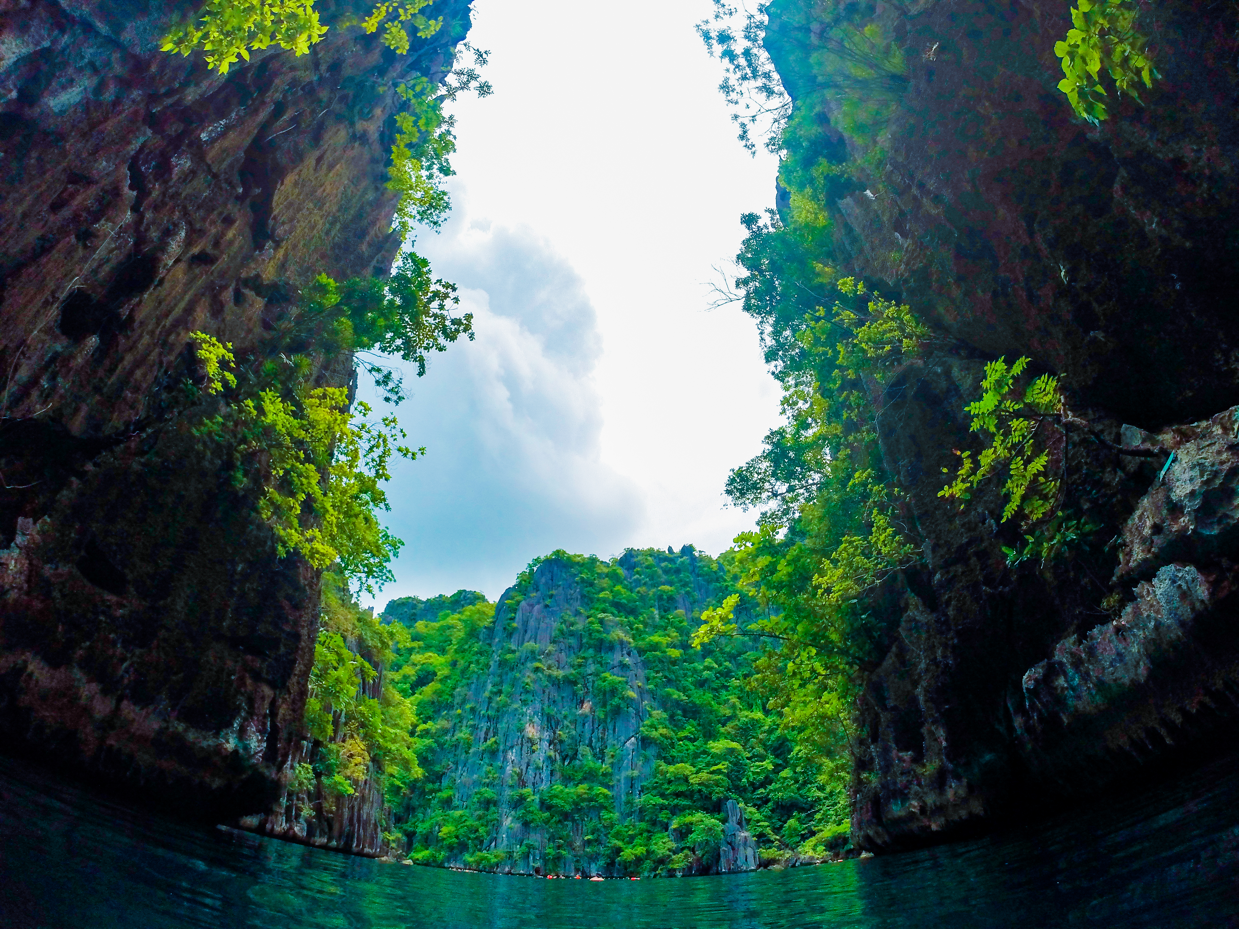 Twin Lagoon at Coron, Palawan — karst cliffs over still water