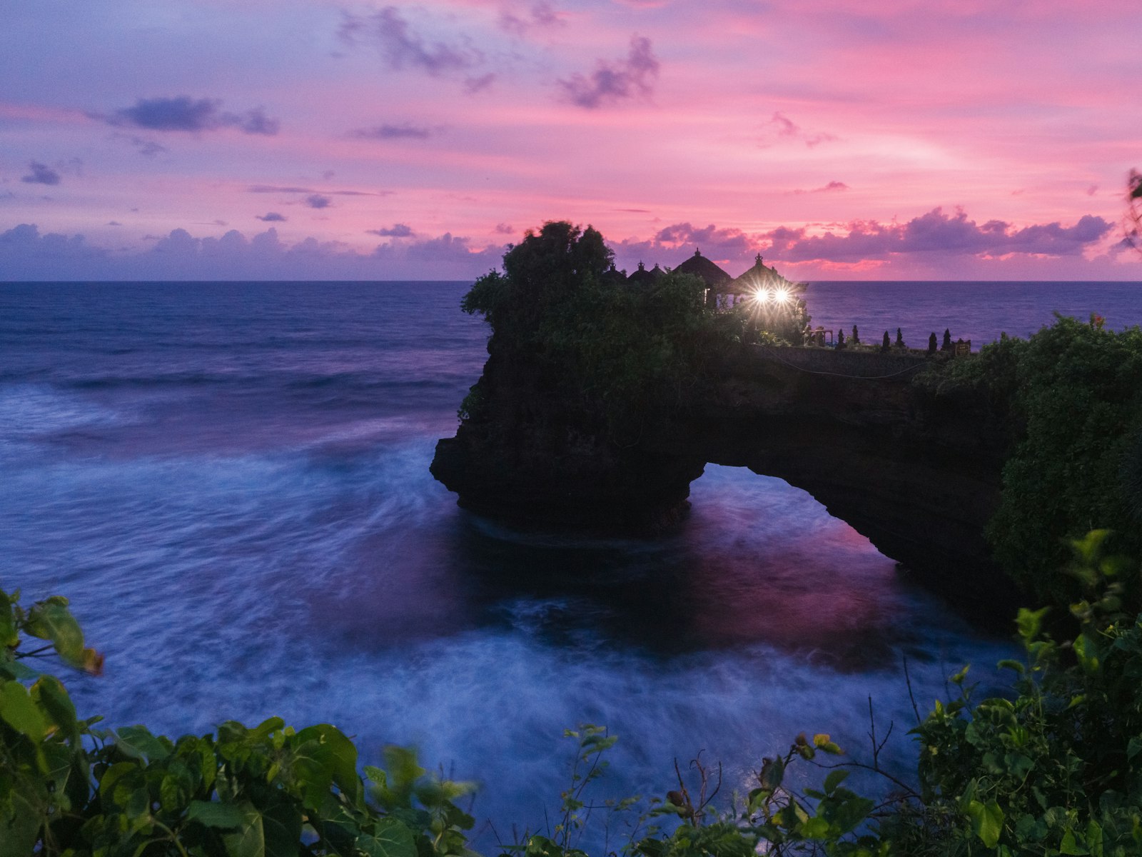 Tanah Lot temple at sunset, Bali