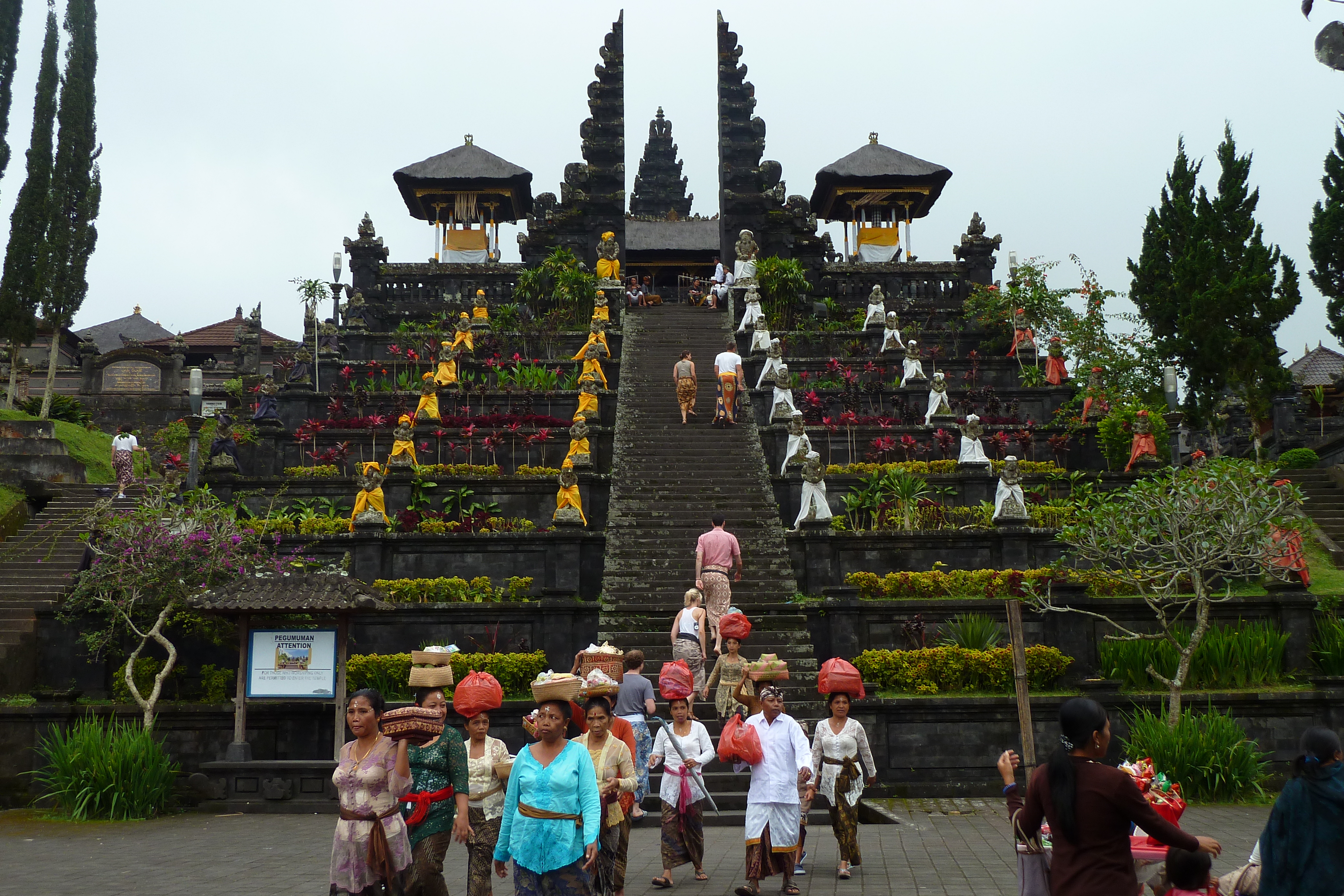 Pura Besakih temple complex on the slopes of Mount Agung