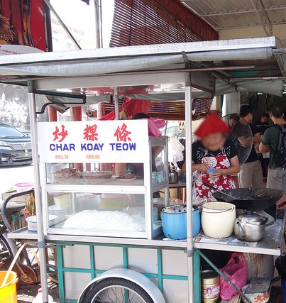 Penang char koay teow plate at heritage-core hawker stall