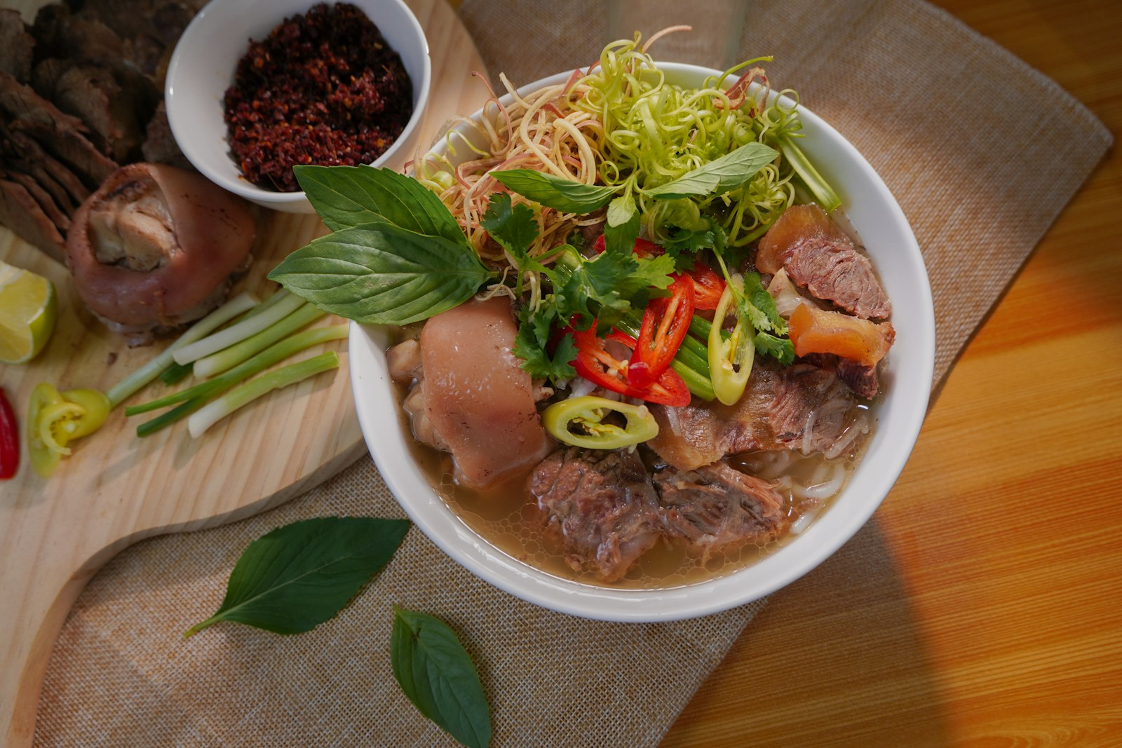 Thai papaya salad som tam plated